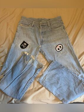 Diesel Industry Light Blue Denim Jeans with Red Logo Tab